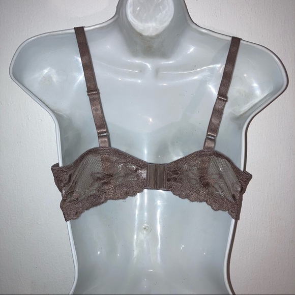 Wacoal Lace Unlined Underwire Bra 36C Taupe - Picture 3 of 3